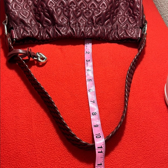 Brighton Leather Elegant Burgundy Shoulder Bag - Picture 12 of 16